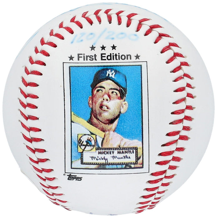 Mickey Mantle Signed 1952 Topps Rookie Card Commemorative Baseball Beckett COA