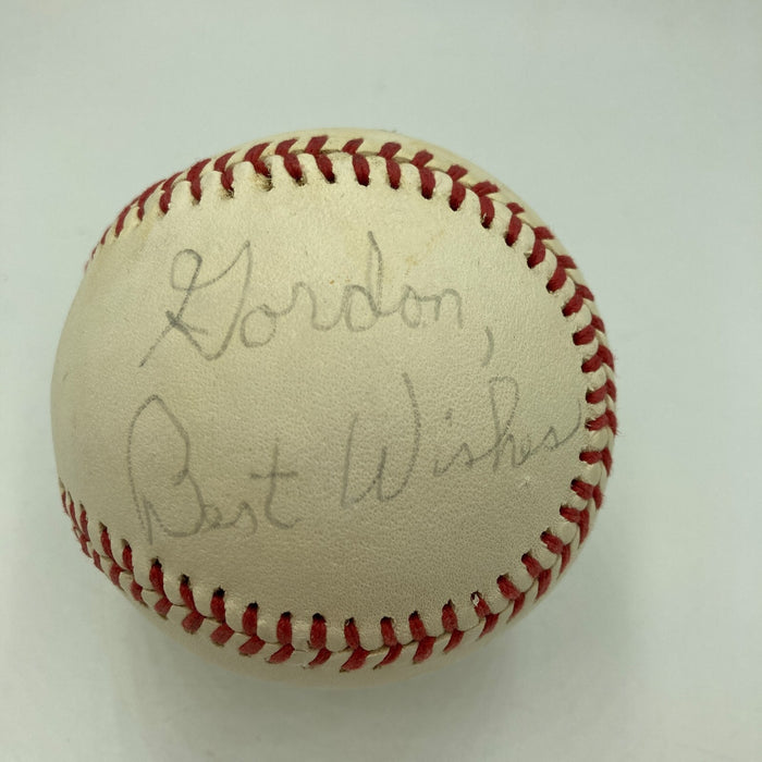 Jim Plunkett Signed Vintage National League Baseball Heisman Trophy Winner JSA