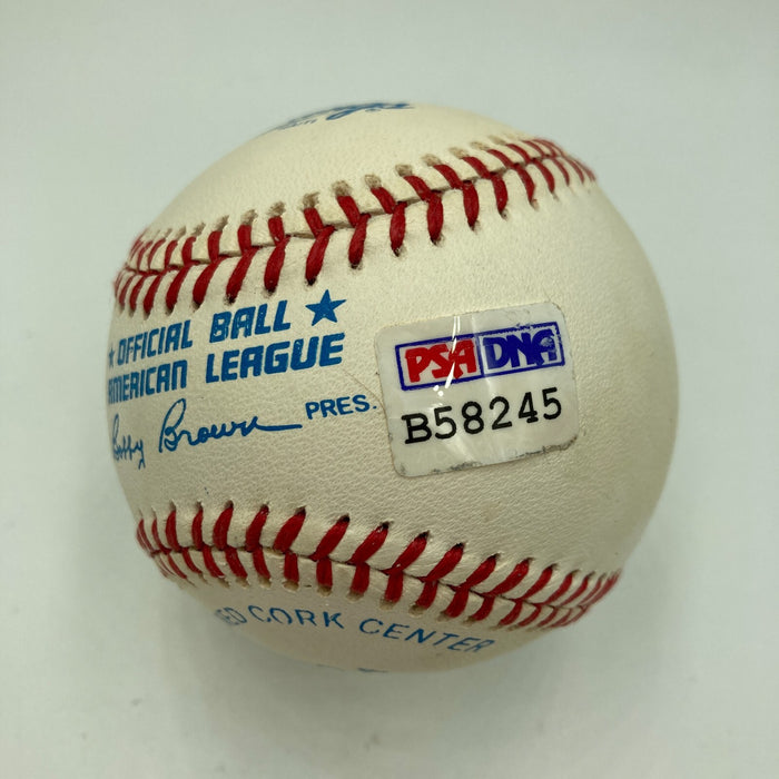 Mickey Mantle Signed American League Baseball PSA DNA Graded 10 GEM MINT