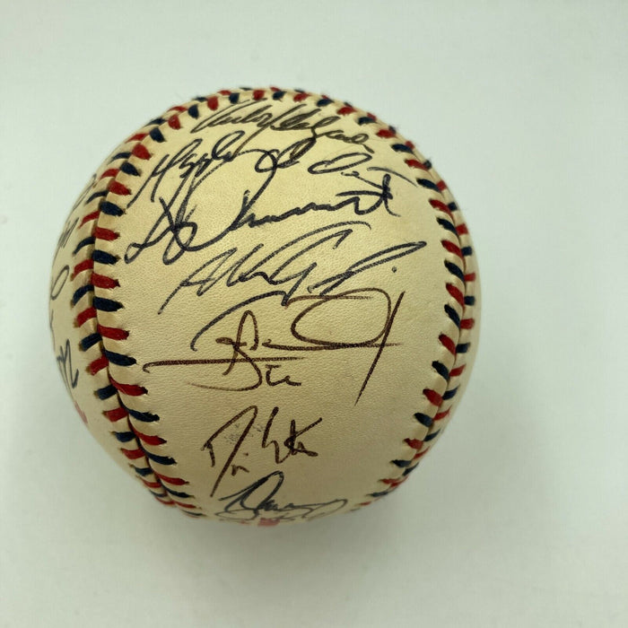2000 All Star Game Team Signed Baseball Derek Jeter Alex Rodriguez JSA COA