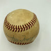 Willie Mays Signed 1970's Vintage National League Feeney Baseball JSA COA