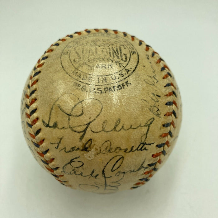 Babe Ruth & Lou Gehrig 1934 New York Yankees Team Signed Baseball PSA DNA