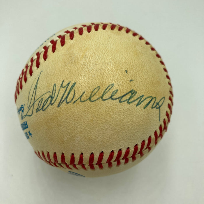 Ted Williams & Bill Terry Signed American League Baseball JSA COA