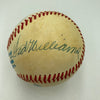 Ted Williams & Bill Terry Signed American League Baseball JSA COA