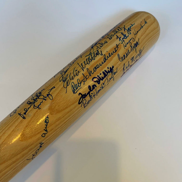 1957 Milwaukee Braves World Series Champs Team Signed Bat Hank Aaron JSA COA