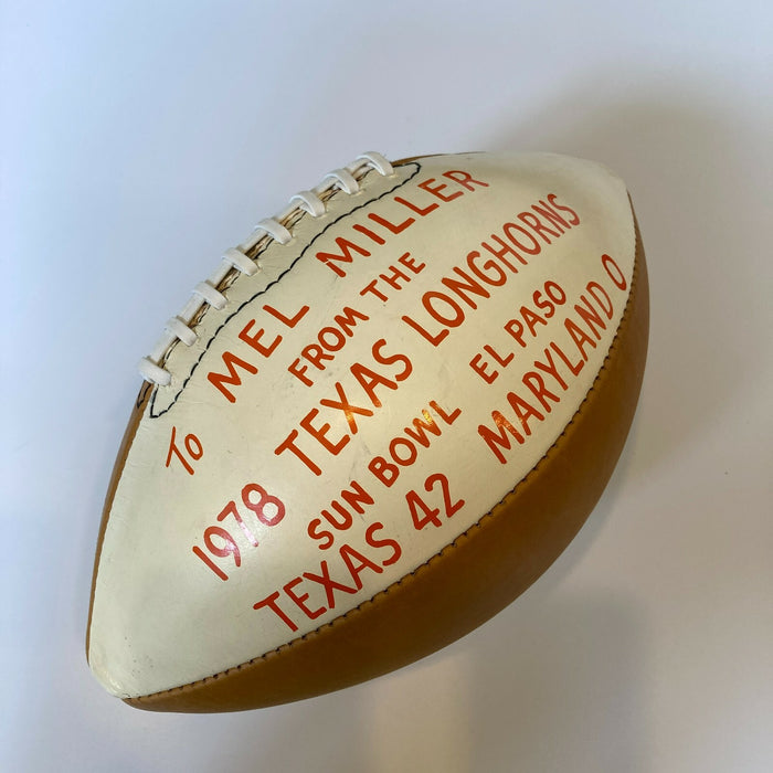 1978 Texas Longhorns Team Signed Autographed Football 50+ Sigs JSA COA