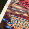 Saturday Night Fever Cast Signed 1977 23x35 Poster 8 Sigs John Travolta JSA COA