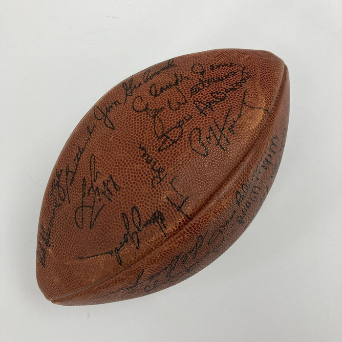 1966 Green Bay Packers Super Bowl 1 Champs Team Signed Football Lombardi JSA