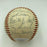 Joe Dimaggio 1968 Yankees Old Timers Day Multi Signed Baseball JSA COA