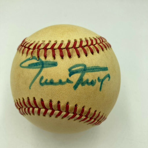 Willie Mays Signed Vintage National League Feeney Baseball With JSA COA