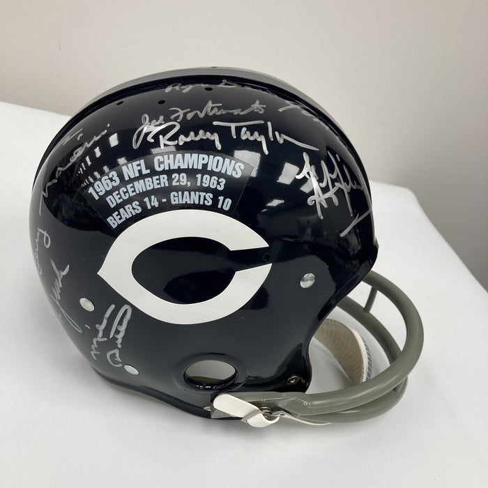 1963 Chicago Bears Super Bowl Champs Team Signed Full Size Helmet With JSA COA