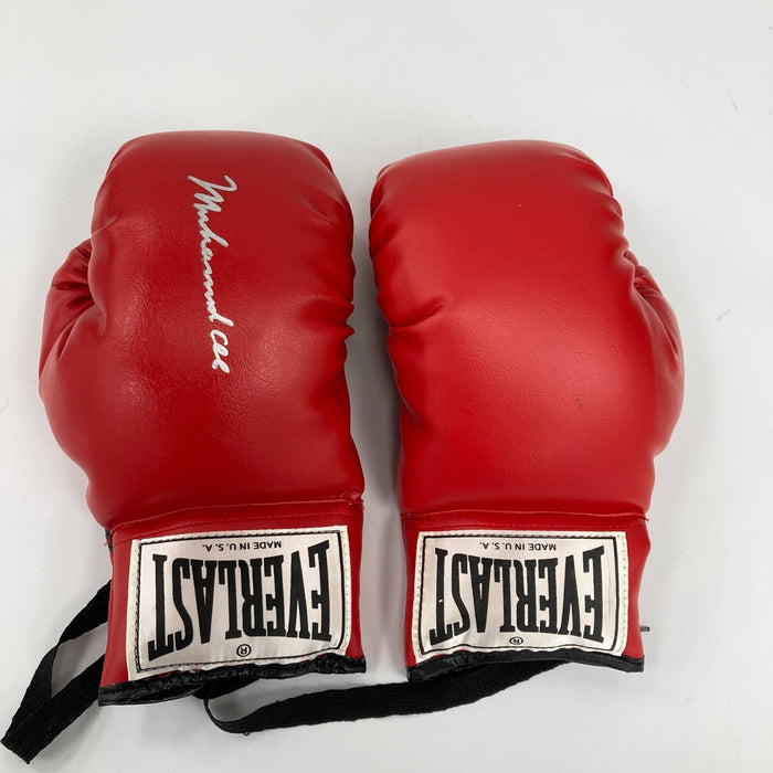 Muhammad Ali Signed Everlast Boxing Glove Silver Ink Signature JSA COA