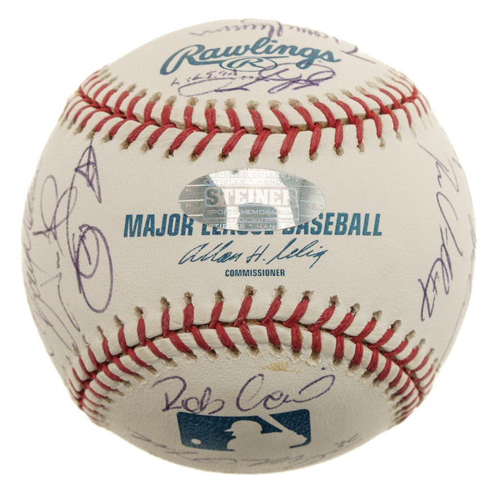 2006 NY Yankees Team Signed Baseball Derek Jeter Rivera Arod Steiner COA