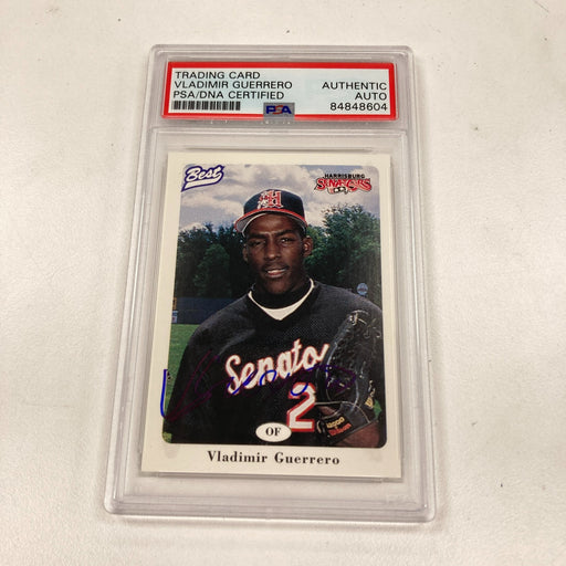 1996 Best Vladimir Guerrero Signed Autographed RC Rookie Card PSA DNA