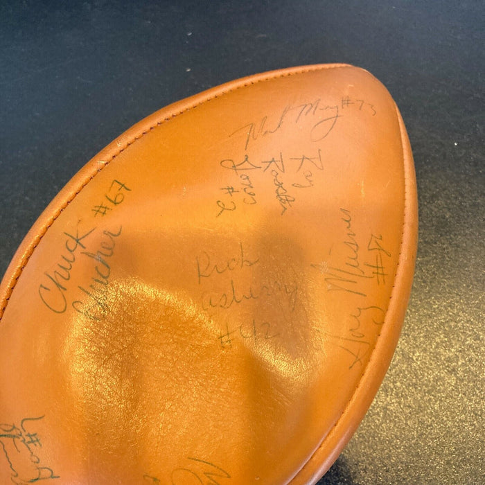 Dan Marino Pre Rookie 1979 Pittsburgh Panthers Team Signed Football 45+ Sigs JSA