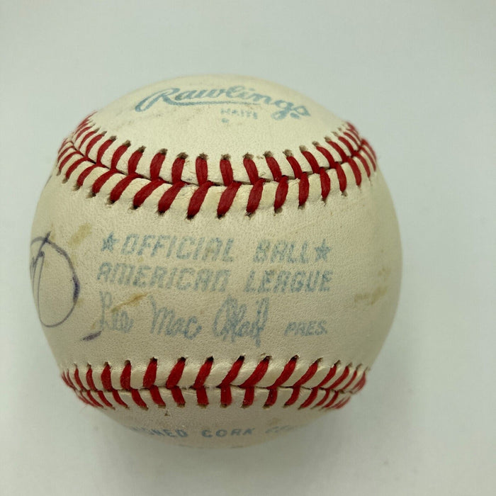 Ted Williams & Carl Yastrzemski Signed Vintage American League Baseball PSA DNA