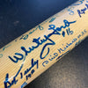 Beautiful New York Yankees HOF Legends Signed Baseball Bat With 50 Sigs! JSA COA