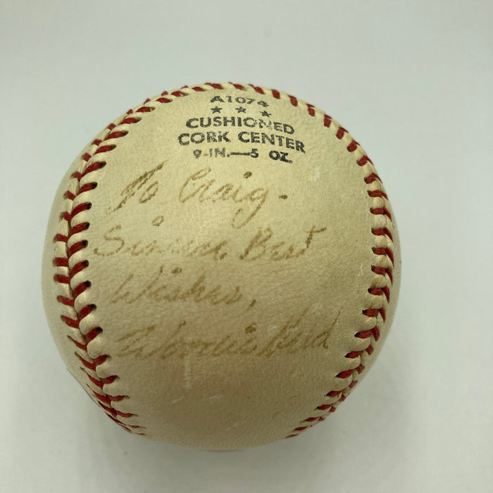 Vintage Billy Martin Signed Baseball JSA COA