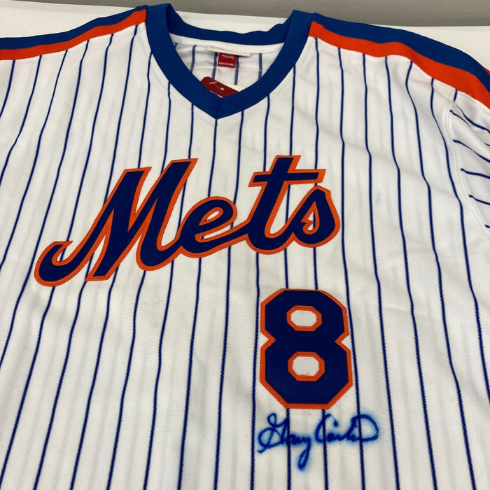 Gary Carter Signed 1986 New York Mets Mitchell & Ness Jersey JSA COA