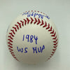 Alan Trammell Signed Heavily Inscribed STAT Baseball JSA COA