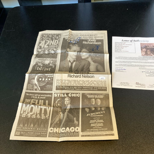 Macaulay Culkin Signed Autographed Movie Newspaper Photo With JSA COA