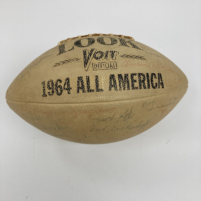 1964 All Americans Team Signed Football Fred Biletnikoff  Gale Sayers JSA COA