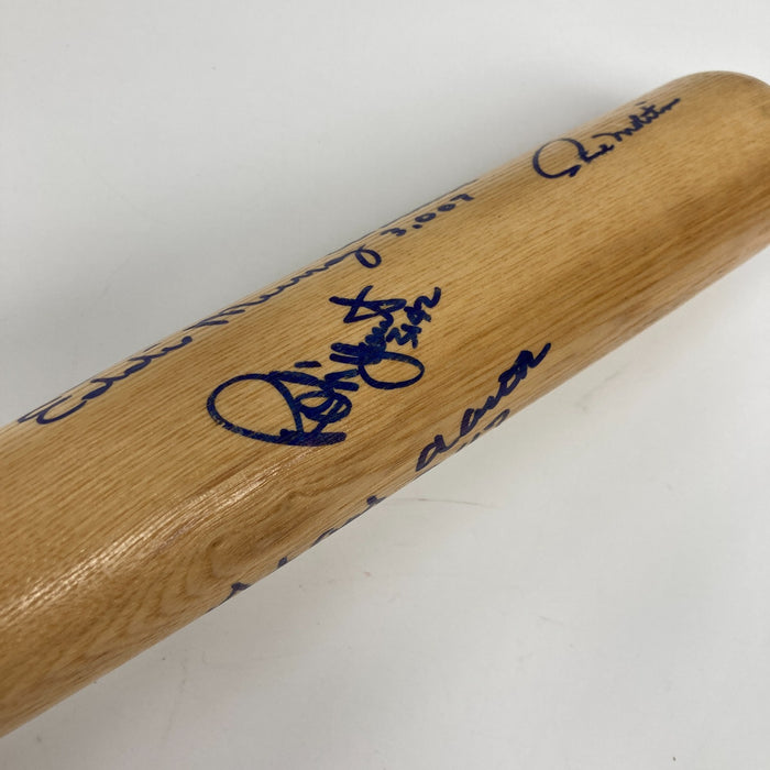Beautiful 3,000 Hit Club Multi Signed Baseball Bat With Hit Totals JSA COA