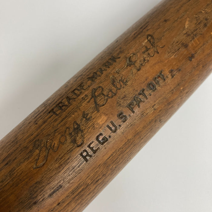 Babe Ruth Signed 1920's Game Model Louisville Slugger Baseball Bat JSA COA