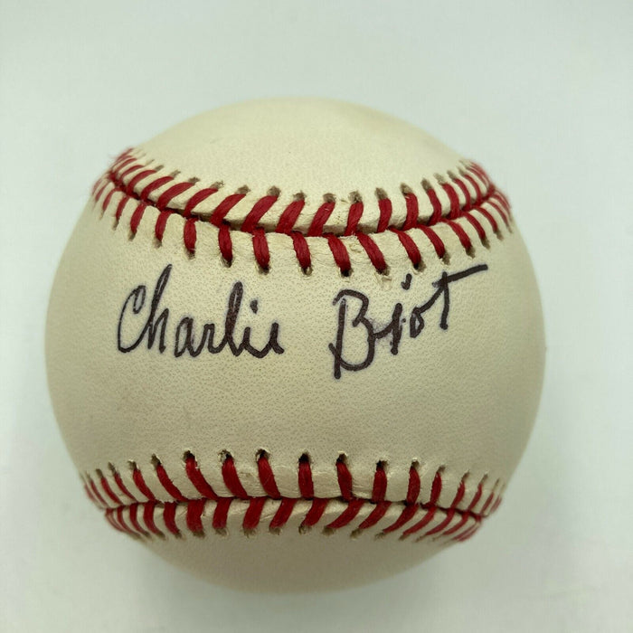 Charlie Biot Signed Official Major League Baseball Negro League Legend JSA