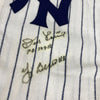 New York Yankees Perfect Game Signed Jersey Larsen Wells Cone Yogi Berra Beckett