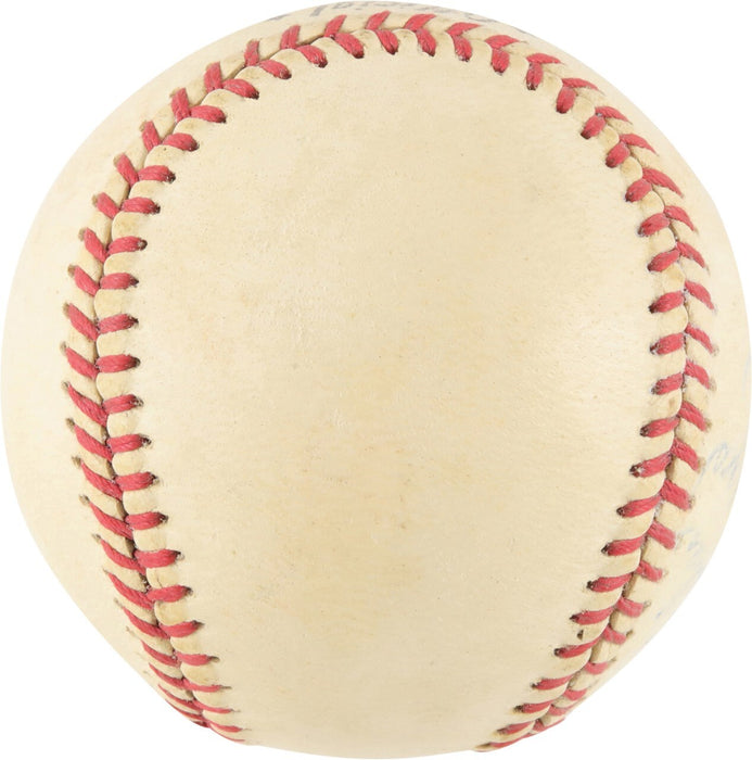 Gil Hodges Single Signed 1950's Official National League Baseball JSA COA