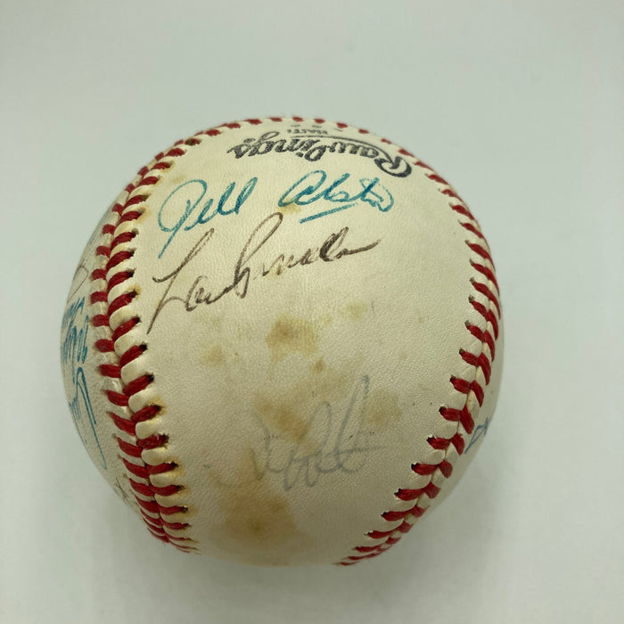 1977 New York Yankees World Series Champs Team Signed Baseball JSA COA