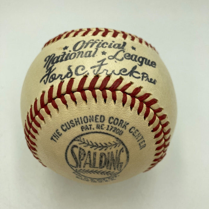 The Finest Pie Traynor Single Signed 1947 National League Baseball PSA DNA COA