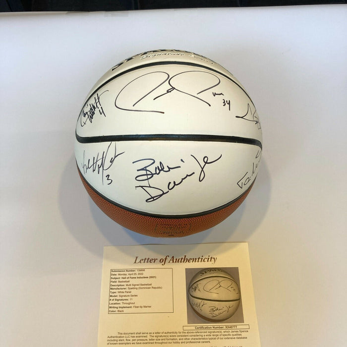 2021 HOF Induction Class Signed Basketball Paul Pierce Chris Bosh JSA