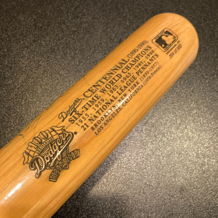 Roy Campanella Signed Brooklyn Dodgers 100th Year Anniversary Baseball Bat JSA