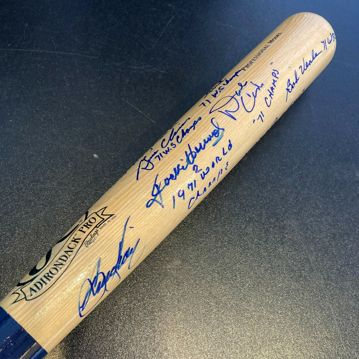 1971 Pittsburgh Pirates World Series Champs Team Signed Baseball Bat JSA COA