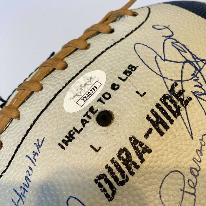 Beautiful Johnny Unitas 1969 Baltimore Colts Team Signed Football With JSA COA