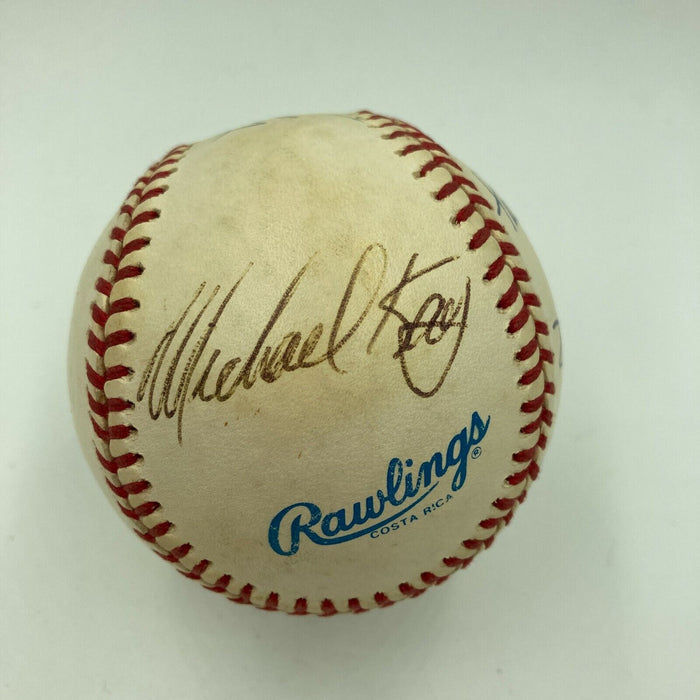 NY Yankees Legendary Announces John Sterling Mel Allen Signed Baseball JSA