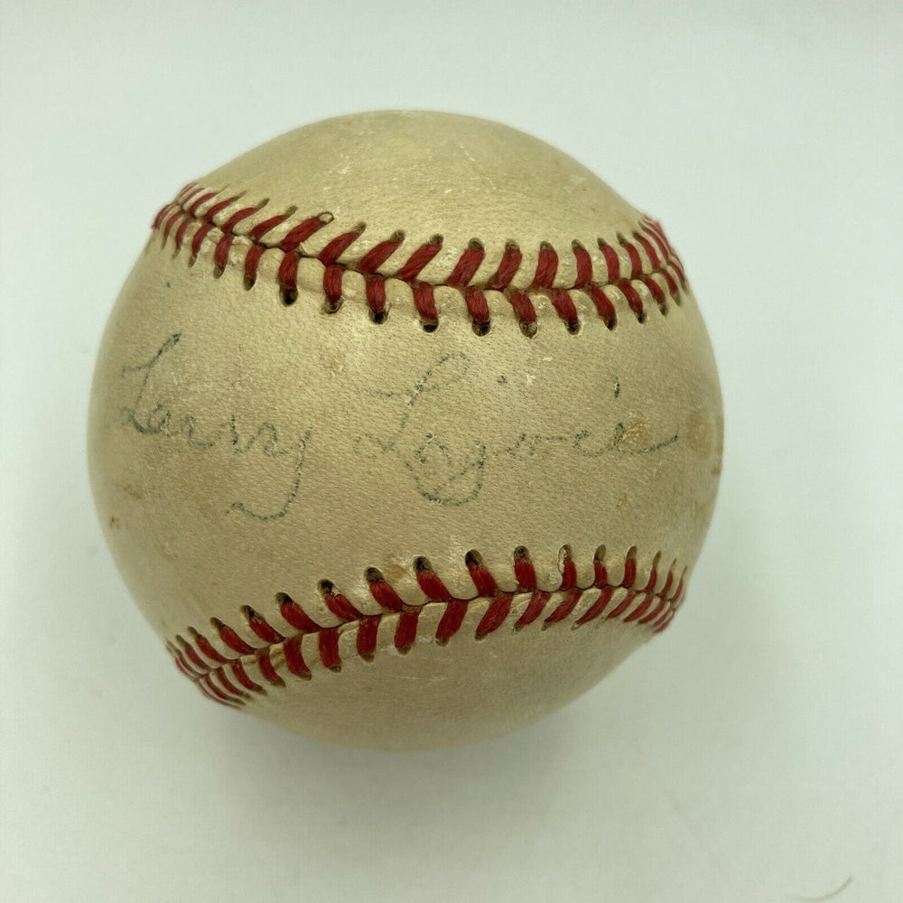 Napoleon Nap Lajoie Single Signed 1940's American League Baseball PSA DNA COA
