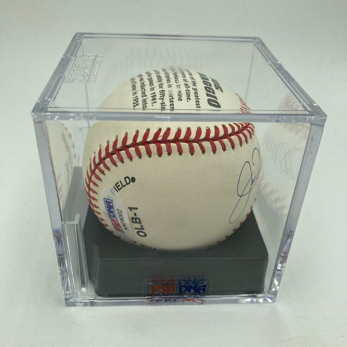 Beautiful Joe Dimaggio Signed American League Baseball PSA Graded MINT 9
