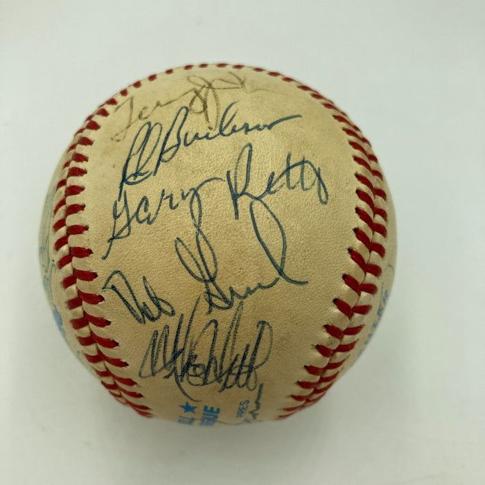 1984 California Angels Team Signed AMerican League Baseball Reggie Jackson JSA