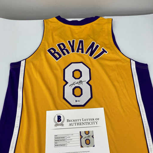Kobe Bryant Signed 2000-01 Los Angeles Lakers Pro Cut Jersey Beckett & PSA DNA