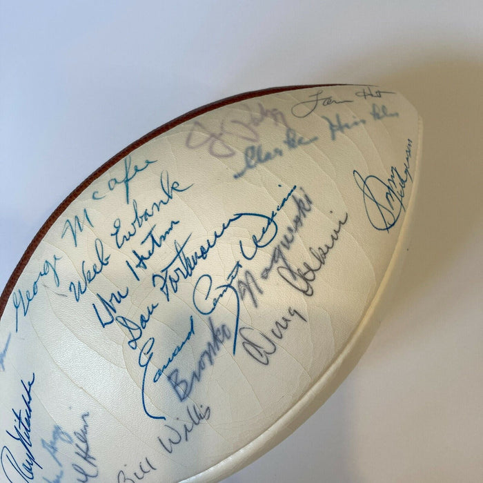 Bronko Nagurski 1983 Hall Of Fame Induction Signed Football 33 Sigs PSA DNA COA