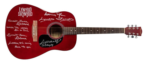 Lynyrd Skynyrd Band Signed Inscribed Main Street Acoustic Guitar JSA COA