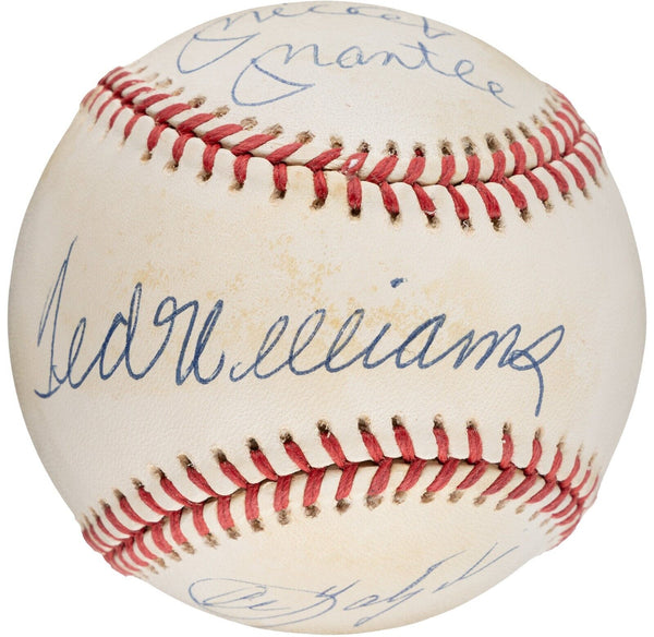 Mickey Mantle Ted Williams Carl Yastrzemski Triple Crown Signed Baseball UDA