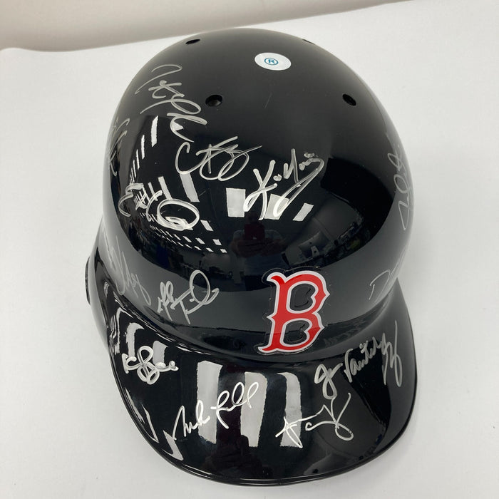 2007 Boston Red Sox World Series Champs Team Signed Helmet Steiner & MLB