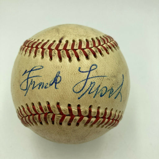 Magnificent Frankie Frisch Single Signed Baseball With JSA COA