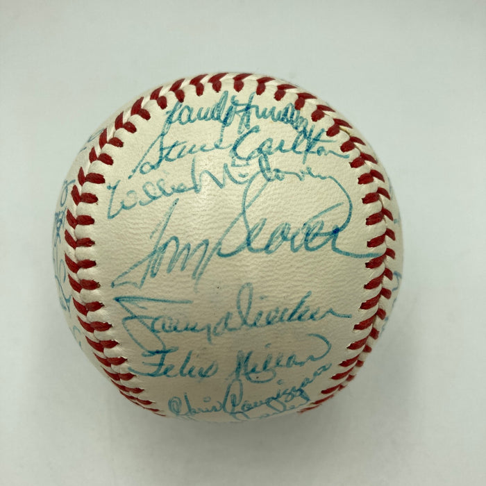 The Finest 1969 All Star Game Team Signed Baseball Roberto Clemente JSA COA