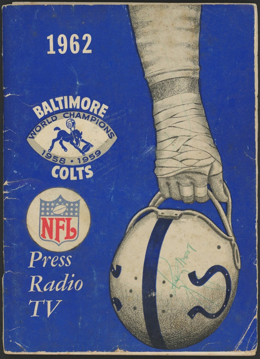 1962 Baltimore Colts Team Signed Spalding Football Johnny Unitas PSA DNA COA