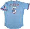 2023 Texas Rangers World Series Champs Team Signed Nike Jersey 15/23 Fanatics